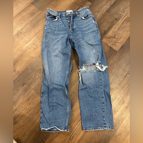 Abercrombie & Fitch Blue Boyfriend Jeans - Picture 1 of 3